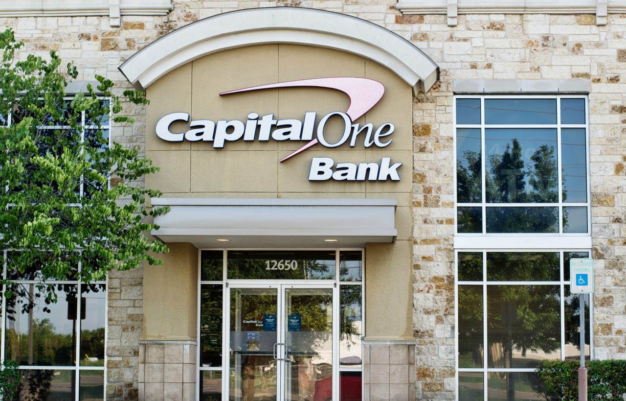 Financial (names A - I) - Capital One Financial Corp_ bank exterior-by Brett_Hondow via iStock